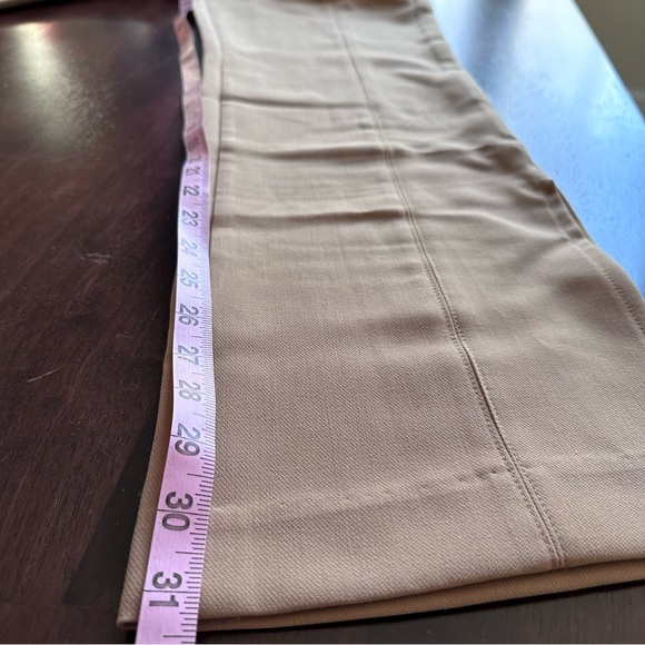 Jason Wu Side Ankle Slit Pants, pants, Tan / khaki color, Large ($290 Retail) - Picture 7 of 15